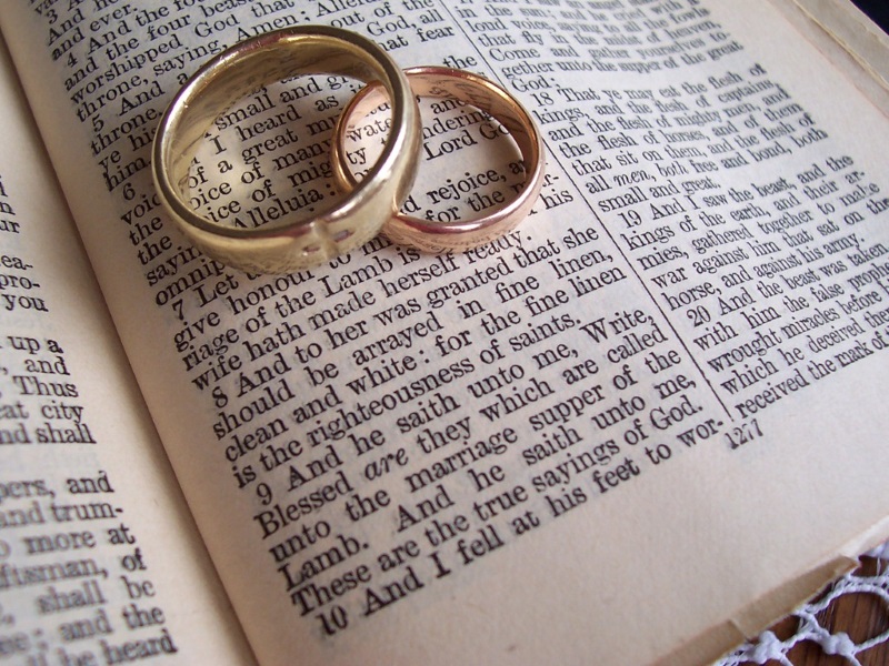 Rings on Bible
