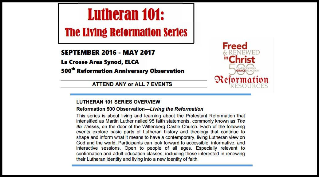 Lutheran 101 2016