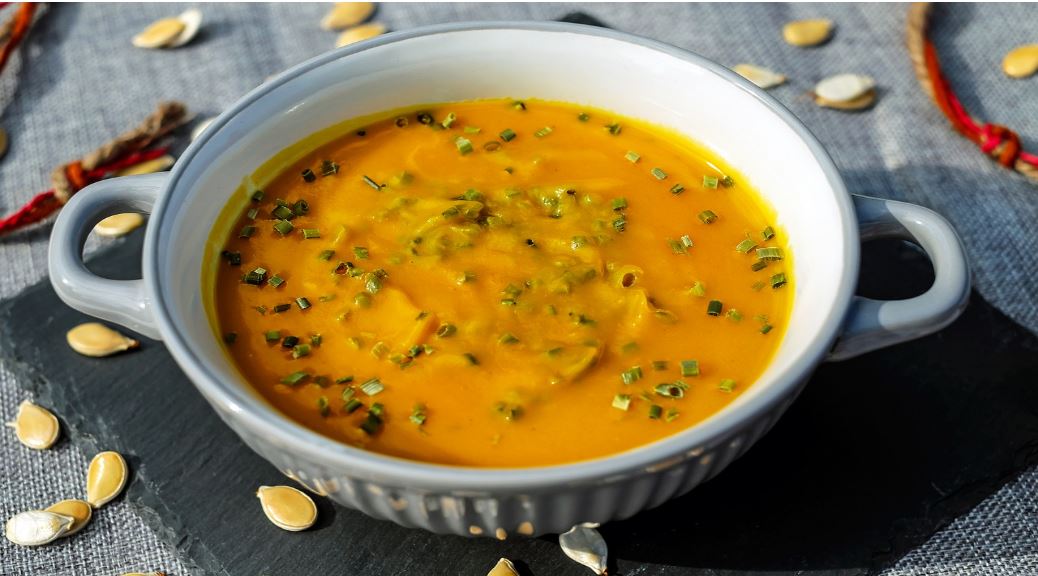 Soup in a bowl